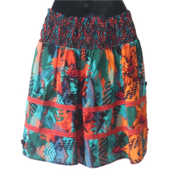 Ellie Embroidered Mini Skirt (Bhanuni by Jyoti for Anthropologie) - Picture 2 of 3